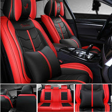 US Fly5D 5-Seats Car Seat Covers PU-Leather Protectors Cushions Set for 4 Season