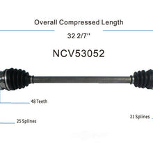 CV Axle Assembly Rear-Left/Right GSP NCV53052