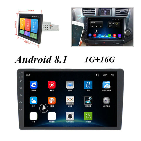 Car MP5 Player Single Din Android 8.1 Stereo Radio GPS Navigation DVD Video WiFi