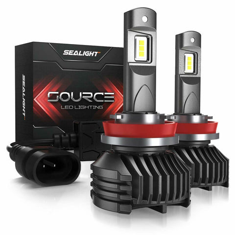 SEALIGHT H11 LED Headlight Bulb Conversion Kit 6000K High/Low Beam Bulb Foglight