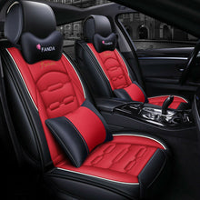 5-Sit Car Seat Cover SUV Front & Rear Surround Waterproof PU Leather Cushion Set