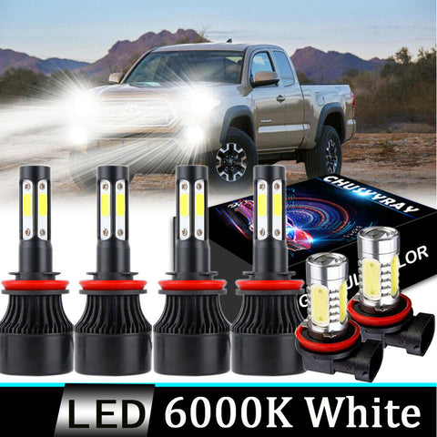 H11 H8 H9 Combo Car LED lights Hi-Lo+Fog Light for Toyota Tacoma 6000K 2016-2020