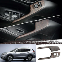 For Nissan Rogue 2014-20 ABS Peach Wood grain Car inner door full set Trim 10pcs