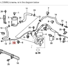 99-04 Odyssey P/S Return Oil Pipe B 10mm Rack&pinion Cooling Line Tube Hose OEM