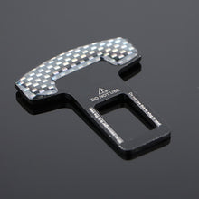 2PCS Universal Car Safety Seat Belt Buckle Alarm Stopper Clip Carbon Fiber Clamp