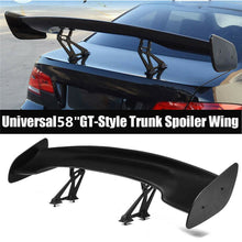 Universal 56'' Racing Car Trunk Spoiler GT-style Wing Matte Black Adjustable USA