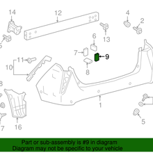 Genuine Toyota Bumper Cover Pad 52462-47010