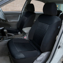 Seat Covers Premium Fabrics Universal Fitment Solid Black For Auto Car SUV Van