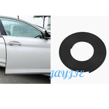 Black Car Door Edge Trim Sticker Rubber Seal Strip Anti Scratch Guard 16FT/5M