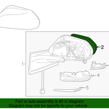 Genuine Toyota Mirror Glass 87902-06190