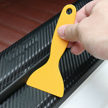 Car Carbon Fiber Stickers Auto Door Plate Sill Scuff Cover Stickers Accessories