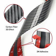 4M Carbon Fiber Car Door Plate Sill Scuff Cover Anti Scratch Sticker Universal