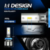 ZonCar H11 H8 H9 LED Headlight Low Beam Bulbs 6500K White H11 Fog Light Lamp