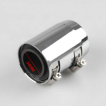 24" Stainless Steel Chrome Radiator Flex Coolant Water Hose Kit w/Radiator Cover