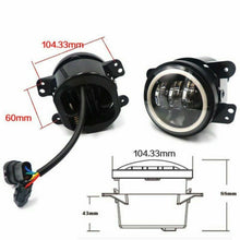 2007-17 For Jeep Wrangler JK Halo LED Headlights + Halo LED Fog Lights Combo Kit