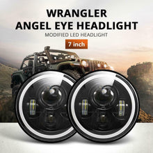2pcs DOT 7" Inch Round LED Headlight DRL Signal Light For Jeep Wrangler 07-18 JK