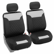 Front Bucket Seat Covers Pair Neosupreme For Auto Car SUV Gray Black