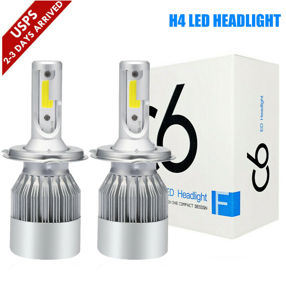 H4 9003 HB2 LED High Low Beam Headlight Kit 390000LM 2600W Bulbs 6000K White C9