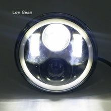 Black 5-3/4" 5.75 inch LED Projector Headlight Halo DRL for Harley Davidson Dyna