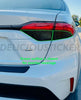 For 2020-21 Corolla Sedan SMOKE Tail Light Rear Overlay PreCut Tint Vinyl Decal