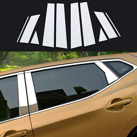 2017-2020 For NISSAN ROGUE SPORT/Qashqai Steel Car Window Pillar Post Cover 10Pc