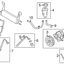 Genuine Ford Power Steering Pump BC3Z-3A696-A