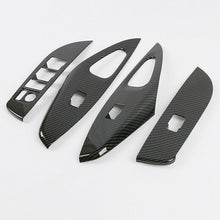 Carbon Fiber ABS Inner Window Switch Panel Trim Fit For Toyota Corolla 2019 2020