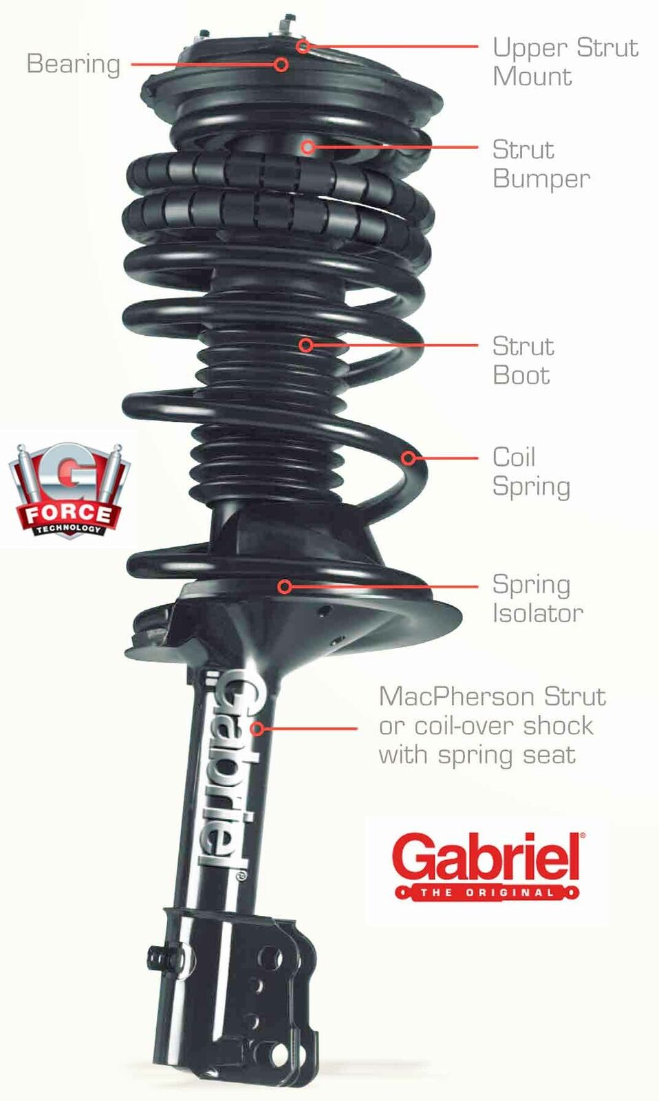 Suspension Strut Assembly fits 2009-2013 Toyota Corolla Matrix GABRIEL