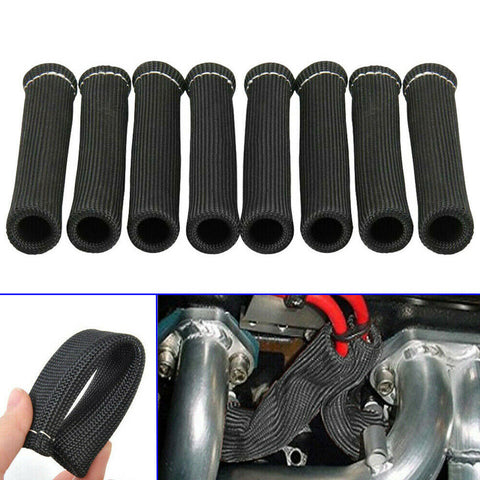 1 Set 2500° Spark Plug Wire Boots Protector Sleeve Heat Shield Cover For LS1/LS2