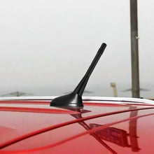 Black Universal Car Auto Short Stubby Antenna Aerial AM/FM Radio Mast+2 Screws