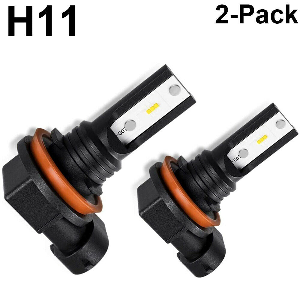 2X Super Bright Marsauto H11 H8 H9 LED Fog Light Lamp White 6000K Foglight Bulbs