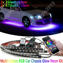 LED RGB Car Chassis Atmosphere Lamp Neon Light Kit For Audi Honda Nissan Subaru