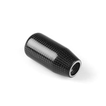 Universal Glossy Black Real Carbon Fiber Car Gear Shift Lever Knob Accessories