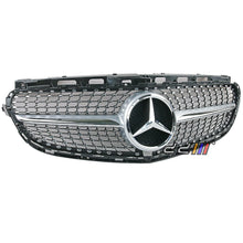 Front Silver Diamond Grille Mask For Mercedes Benz W212 E200 E300 E400 2013-16