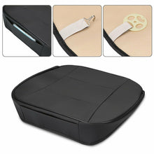 PU Leather Car Cover Seat Deluxe Protector Cushion Black Front Cover Universal