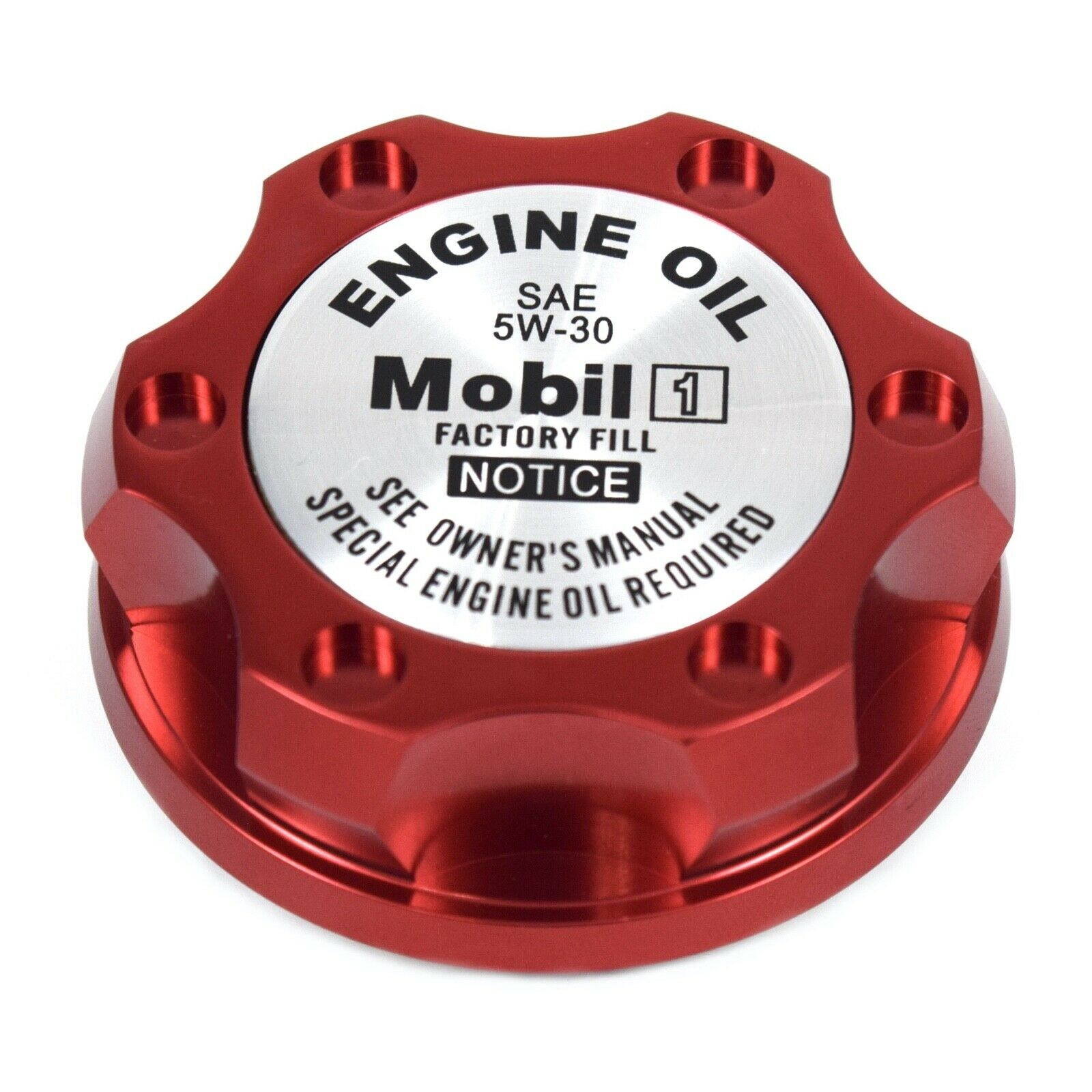 Red Oil Cap Filler Racing Billet Aluminum Mobil 1 5w-30 For Toyota Scion Lexus