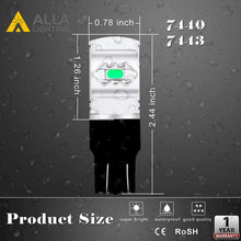 LED 7443 Ice-Blue Front Turn Signal Bulbs for Honda Civic, Light Blub,Sky Blue