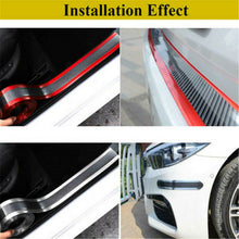 Auto Car Stickers Door Sill Plate Cover Carbon Fiber Trim Threshold Accessories