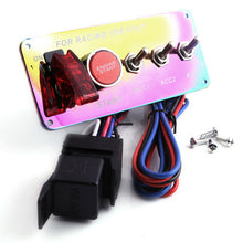 1* Car Triad Switch Panel ON-OFF Rocker Ignition One Button Start for Racing Car