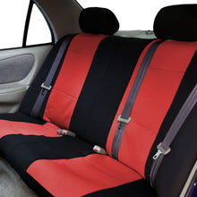 Neoprene Car Seat Covers Full Set for Auto Car SUV Coupe Red w/ Freshener