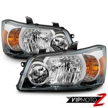 Fit 01-07 Toyota Highlander Chrome Headlights Housing Headlamps Replacement Pair