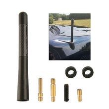 Black Universal 4.7" Carbon Fiber Sports Car Antenna Adjustable Car Accessories