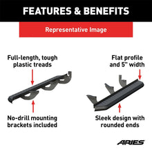 ARIES 2061037 AeroTread Running Boards w/Mounting Brackets