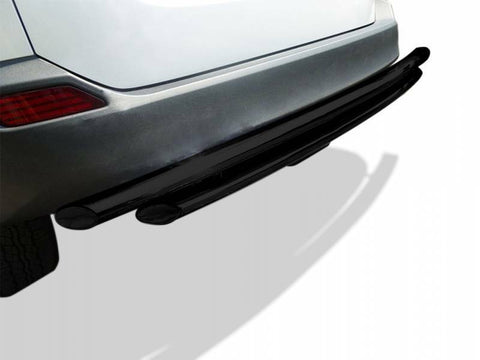 KASEI fits 14-20 Nissan Rogue BLACK Double layer Rear Bumper Guard