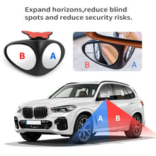 Dual Blind Spot Convex Glass Mirror For Car Left Rearview Universal Accessories