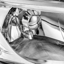 Headlights Assembly for 2006-2011 Honda Civic Sedan 4Dr Chrome Housing Headlamps