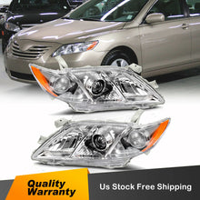 For 2007 2008 2009 Toyota Camry Projector Headlights Headlamps Chrome Housing