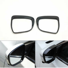 Carbon Fiber Style Rearview Mirror Rain Eyebrow Trim 2p for NISSAN ROGUE 14-2020