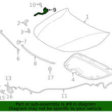 Genuine Toyota Hood Hinge 53420-12670