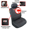 For Tacoma 1998-2021 Waterproof Durable Black Canvas Car Seat Covers Full Set